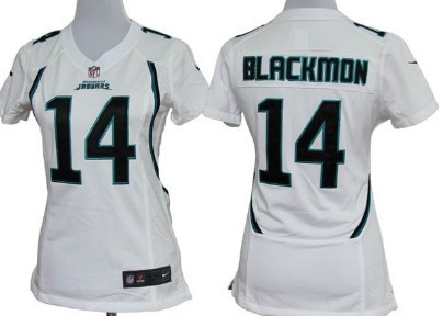 Nike Team Jersey Jacksonville Jaguars 14 Justin Blackmon White Game